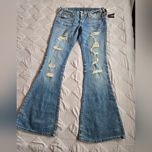True Religion Karlie Low Rise Bell Bottoms Sz 28